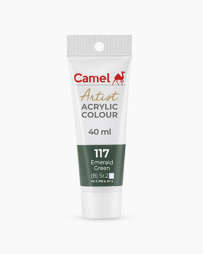 Camel Artist Acrylic Colours Emerald Green